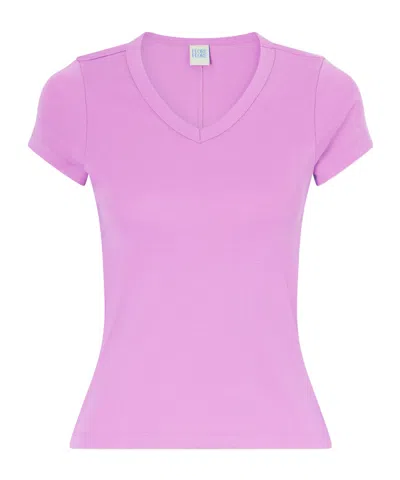 Flore Flore Jill Baby Tee Organic Cotton-jersey T-shirt In Pink
