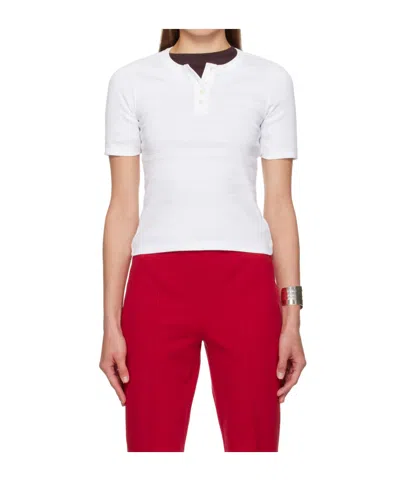 Flore Flore Jess Henley Shirt In White