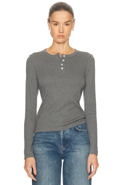 Flore Flore Jess Long Sleeve Top In Gray