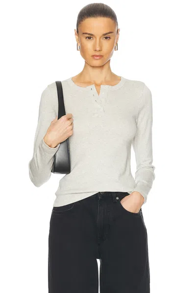 Flore Flore Jess Long Sleeve Top In Heather Grey
