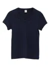 Flore Flore Jill Baby Tee V-neck Short-sleeve T-shirt In Blue