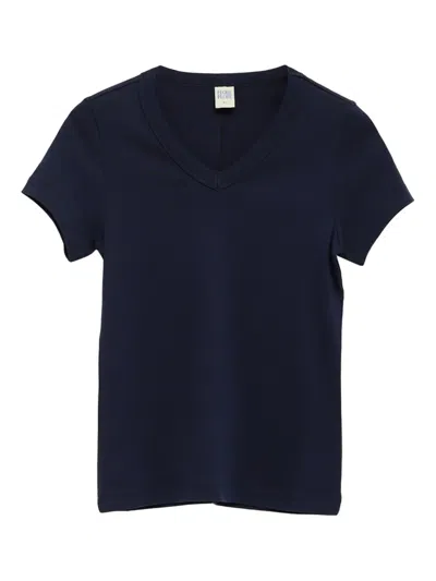 Flore Flore Jill Baby Tee V-neck Short-sleeve T-shirt In Blue