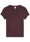Flore Flore Jill Cotton T-shirt In Burgundy