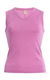 Flore Flore Jill Cotton Tank Top In Pink