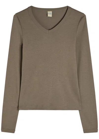 Flore Flore Jill Cotton Top In Brown