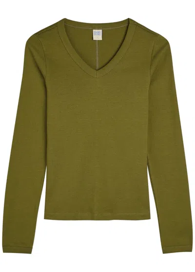 Flore Flore Jill Cotton Top In Green