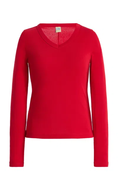 Flore Flore Jill Cotton T-shirt In Red