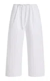Flore Flore Josephine Cotton Trousers In White