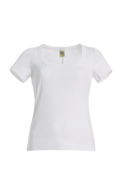 Flore Flore Lulu Cotton Baby Tee In White