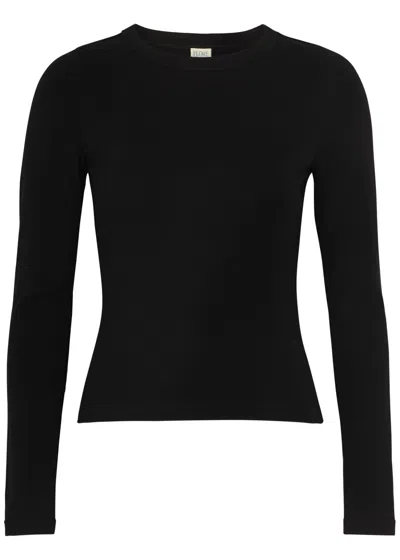 Flore Flore Max Cotton Top In Black