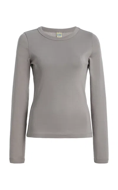 Flore Flore Max Cotton T-shirt In Gray