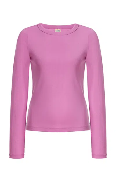 Flore Flore Max Cotton T-shirt In Purple