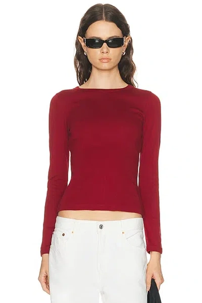 Flore Flore Max Tee In Burgundy
