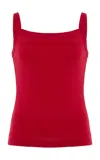 Flore Flore May Organic Cotton Camisole Top In Red