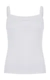 Flore Flore May Organic Cotton Camisole Top In White