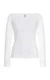 Flore Flore White Steffi Long Sleeve T-shirt In White
