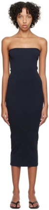Flore Flore Navy Liv Midi Dress In Navy