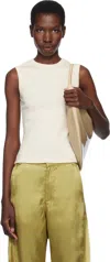 Flore Flore Off-white Esmé Tank Top