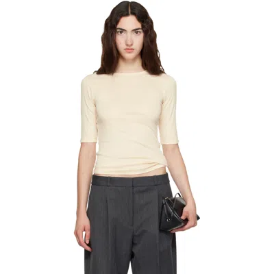 Flore Flore Anna Organic Cotton-jersey T-shirt In Neutral