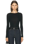 Flore Flore Olivia Long Sleeve Top In Black