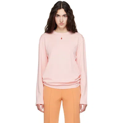 Flore Flore Pink Maggie Longsleeve T-shirt In Transparent