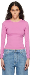 FLORE FLORE PINK MAX LONG SLEEVE T-SHIRT