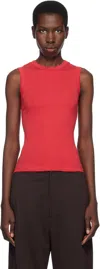 Flore Flore Red Esmé Tank Top
