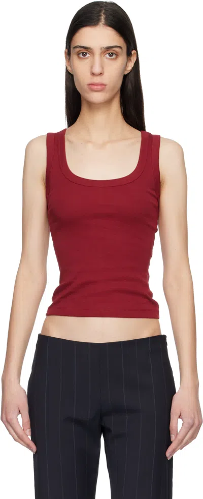 Flore Flore Red Hillie Tank Top In Burgundy