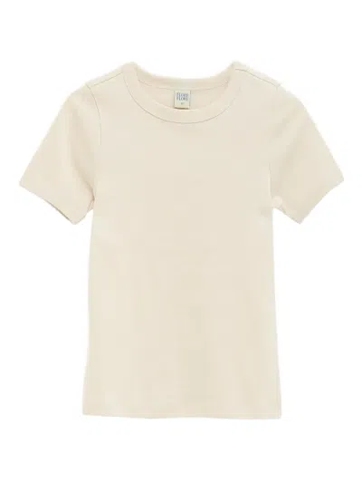 Flore Flore Rib-knit Short-sleeve T-shirt In Neutral