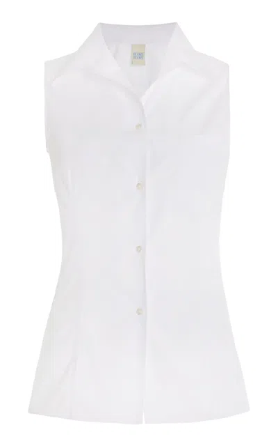 Flore Flore Rosie Cotton Shirt In White