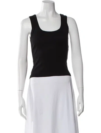 Pre-owned Flore Flore Scoop Neck Sleeveless Top In Gray