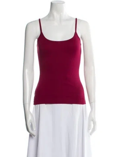 Pre-owned Flore Flore Scoop Neck Sleeveless Top W/ Tags In Red