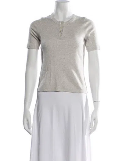 Pre-owned Flore Flore Short Sleeve Polo In Grey