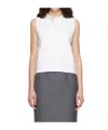 Flore Flore Sleeveless Open-front Vest In Multi