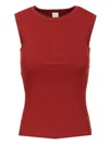 Flore Flore Slim Fit Sleeveless Top Tops Bordeaux