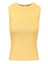 Flore Flore Slim Fit Sleeveless Top Tops Yellow
