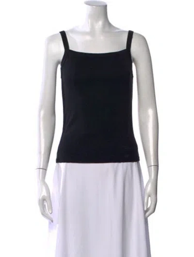 Pre-owned Flore Flore Square Neckline Sleeveless Top In Gray