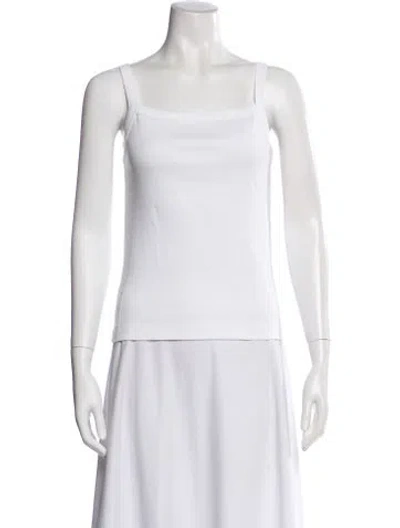 Pre-owned Flore Flore Square Neckline Sleeveless Top In Neutral