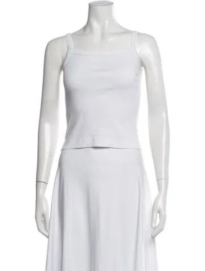 Pre-owned Flore Flore Square Neckline Sleeveless Top In Neutral