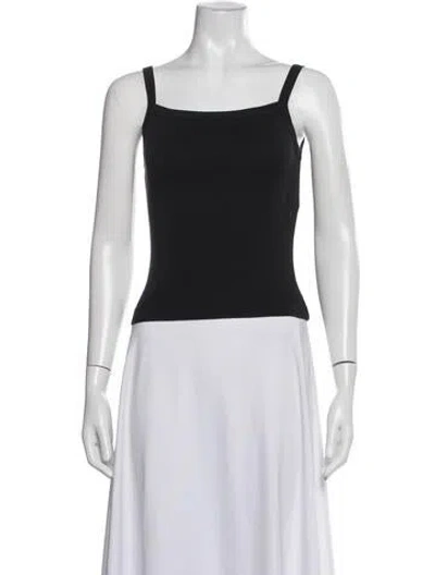 Pre-owned Flore Flore Square Neckline Sleeveless Top In White