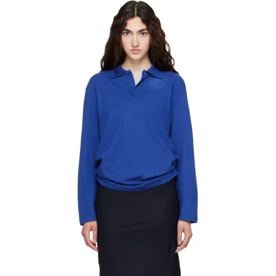 Flore Flore Ssense Exclusive Blue Diana Polo