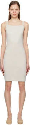 Flore Flore Ssense Exclusive Gray May Midi Dress In Heather Grey