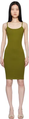 Flore Flore Ssense Exclusive Green Bibi Minidress In Pickle