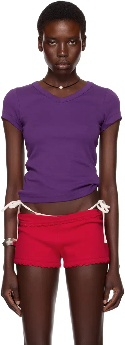 Flore Flore Ssense Exclusive Purple Jill Baby T-shirt