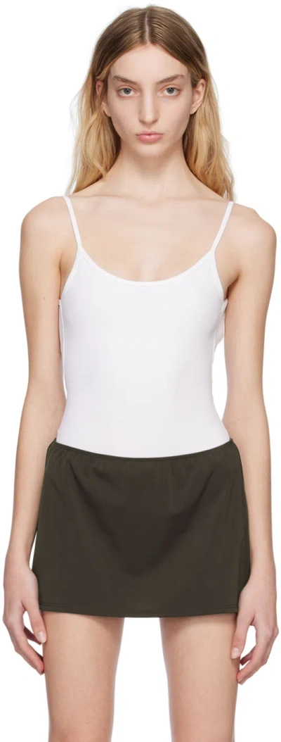 Flore Flore Ssense Exclusive White Carli Bodysuit