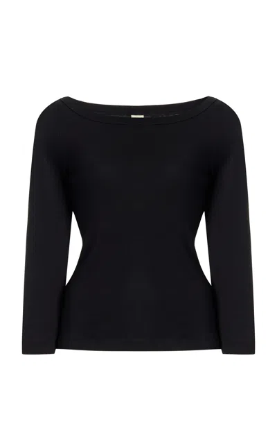 Flore Flore Steffi Cotton Jersey T-shirt In Black