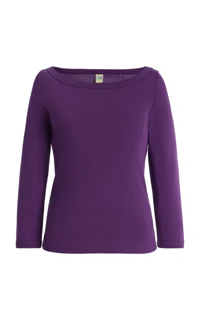 Flore Flore Steffi Cotton T-shirt In Purple