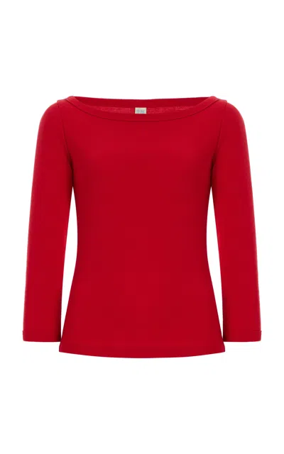 FLORE FLORE STEFFI RIBBED COTTON T-SHIRT