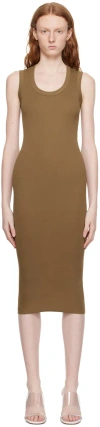 Flore Flore Tan Joline Midi Dress In Laurier