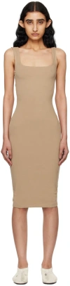 Flore Flore Tan Nur Midi Dress In Dune
